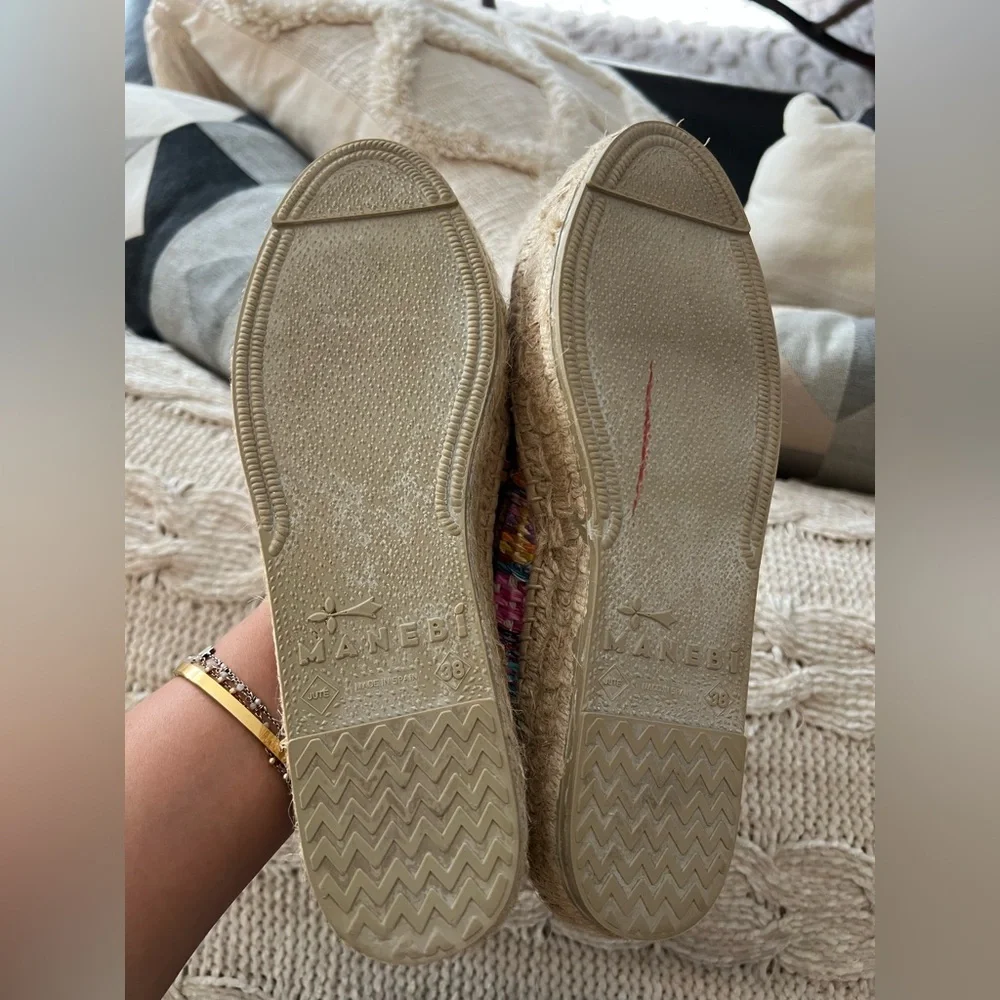 Manebi Raffia Jute Mix Double Sole Espadrilles 💞✨